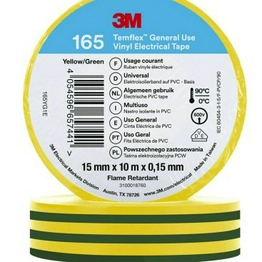 3M 3M 165 green/yellow 15mm x 10m image
