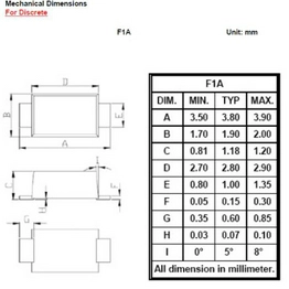 FRS1JE DIODES