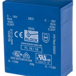 FL 18/18 BLOCK Transformatoren-Elektronik