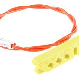SCISSOR LOCKOUT: YELLOW SCISSOR LOCK W/3 BRADY