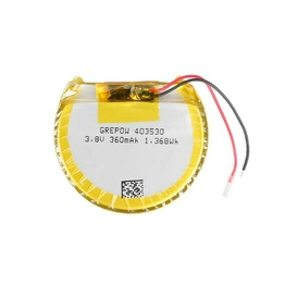 GRP403530-1C-3.8V-360MAH WITH PCM Grepow