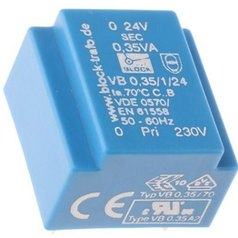 VB 0,35/1/24 BLOCK Transformatoren-Elektronik