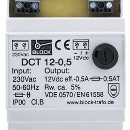 DCT12-0.5 BLOCK Transformatoren-Elektronik
