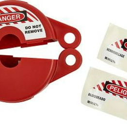 GATE VALVE LOCKOUTS GVLO 1-2.5 RED BRADY