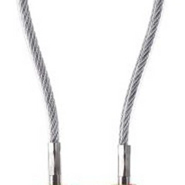 COMPACT CABLE PADLOCK ORANGE 20CM KD BRADY