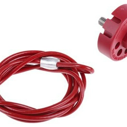 PRO-LOCK + 1.5 M CABLE PPROP & SSTEEL RD BRADY