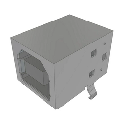 samtec USB-B-S-F-B-TH-R image