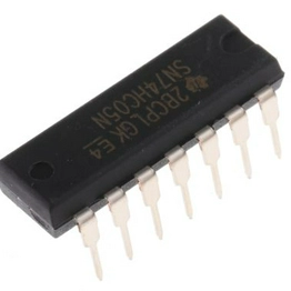 Texas Instruments SN74HC05N image