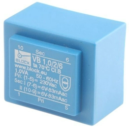 VB 1.0/2/6 BLOCK Transformatoren-Elektronik