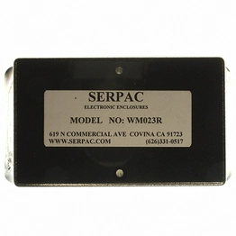 WM023R,BK Serpac Electronic Enclosures