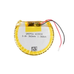 GRP403530-1C-3.8V-360MAH WITH PCM Grepow