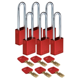 ALU-RED-76ST-KA6PK BRADY