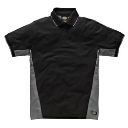 Dickies SH2004 Two Tone Polo Grey/Black Small image
