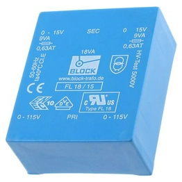 FL 18/15 BLOCK Transformatoren-Elektronik