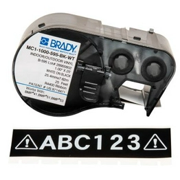 BRADY MC1-1000-595-BK-WT image