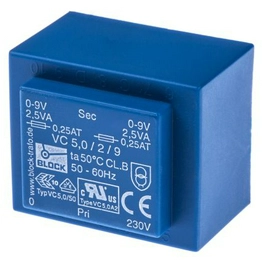 VC 5/2/9 BLOCK Transformatoren-Elektronik