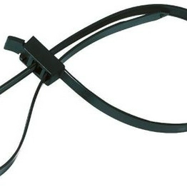 HellermannTyton 115-00030 SpeedyTie (RTT750HR)-PA66HIR(S)-BK/RD image