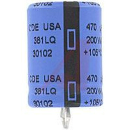 Cornell Dubilier Electronics 381LQ471M200H022 image
